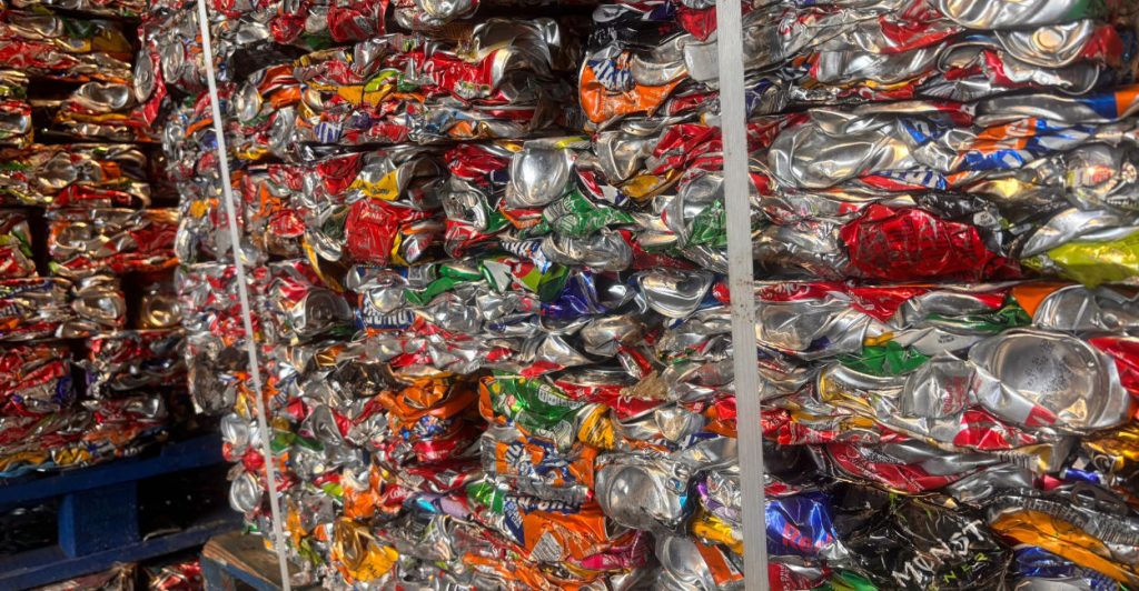 Baled Aluminium Cans